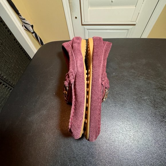 Coach Fortunata size 6.5 suede loafers with horsebit logo - Picture 9 of 10